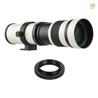 เลนส์ซูมเทเลโฟโต้ MF F/8.3-16 420-800 มม. T2 พร้อมแหวนอะแดปเตอร์ เมาท์ AI เกลียว 1/4 แบบเปลี่ยน สําหรับ Nikon AI-mount D50 D90 D5100 D7000 D3 D5100 D3100 D3