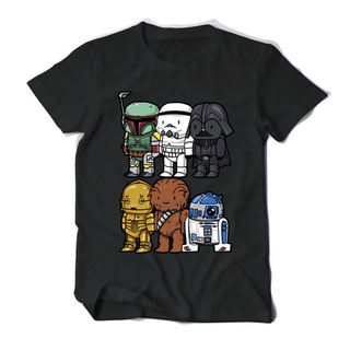 T-shirt  ใหม่ เสื้อยืด ผ้าฝ้าย พิมพ์ลายการ์ตูน Star Wars คุณภาพสูง สําหรับผู้ชาย _C87S-5XL