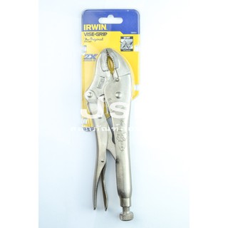 คีมล็อคปากโค้ง IRWIN VISE-GRIP 10" รุ่น 10WR (Original Curved Jaw with Wire Cutter Locking Plier)