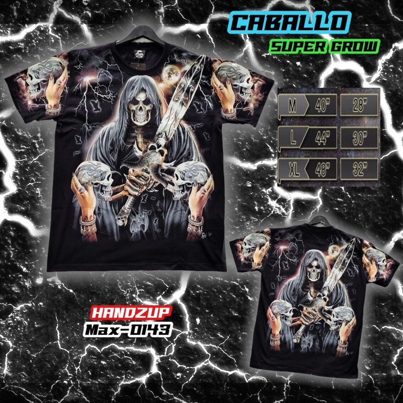 เสื้อOVP เรืองแสง Caballoแท้💯% Max-143 ลายยมฑูต OVP