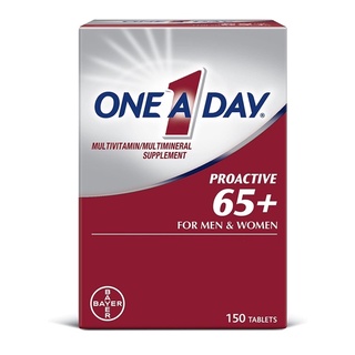 🌟พร้อมส่ง🌟วิตามินรวมสำหรับผู้สูงอายุ65+🇺🇸 One A Day Proactive 65+, Mens &amp; Womens Multivitamin