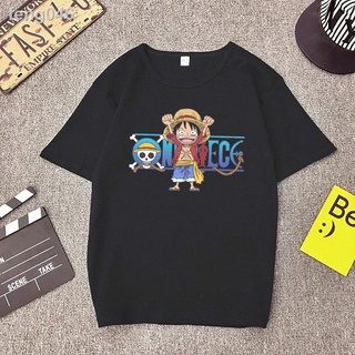 ❣ONE PIECE Manga Anime พิมพ์กราฟิกแขนสั้นเสื้อยืดแฟชั่น/Oversize/คู่/Plus ขนาด/Unisex Tee เสื้อผ้าสั้น tshirt สำหรับผู้ช