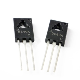 (1ตัว/5ตัว)Transistor B649 2SB649 D669 2SD669 , TO-126