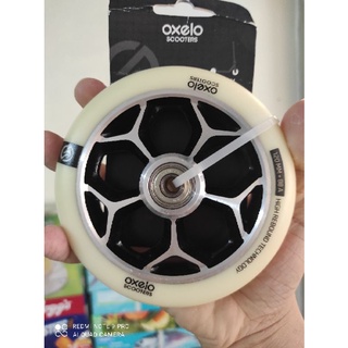 ล้อสกู๊ตเตอร์ฟรีสไตล์ขนาด 120 มม. (สีขาวชุบโครเมียม) 120mm freestyle scooter wheels