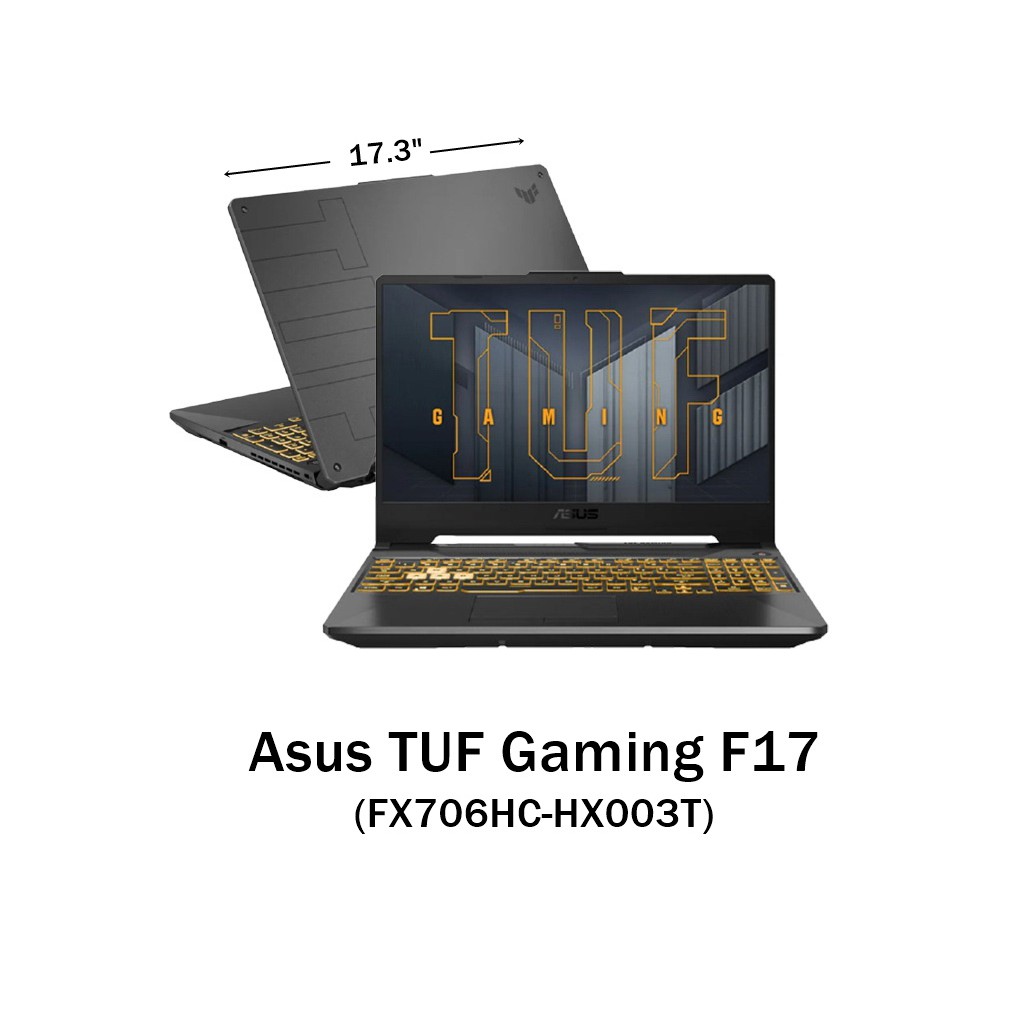 Asus TUF Gaming F17 FX706HC-HX003T (Eclipse Gray)/Core i5-11400H/RAM8/512SSD/RTX3050 4G/17.3"FHD 144