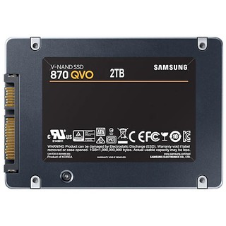 Samsung SSD 870 QVO SATA III 2TB เอสเอสดีซัมซุงของแท้ ประกันศูนย์ (MZ-77Q2T0BW)