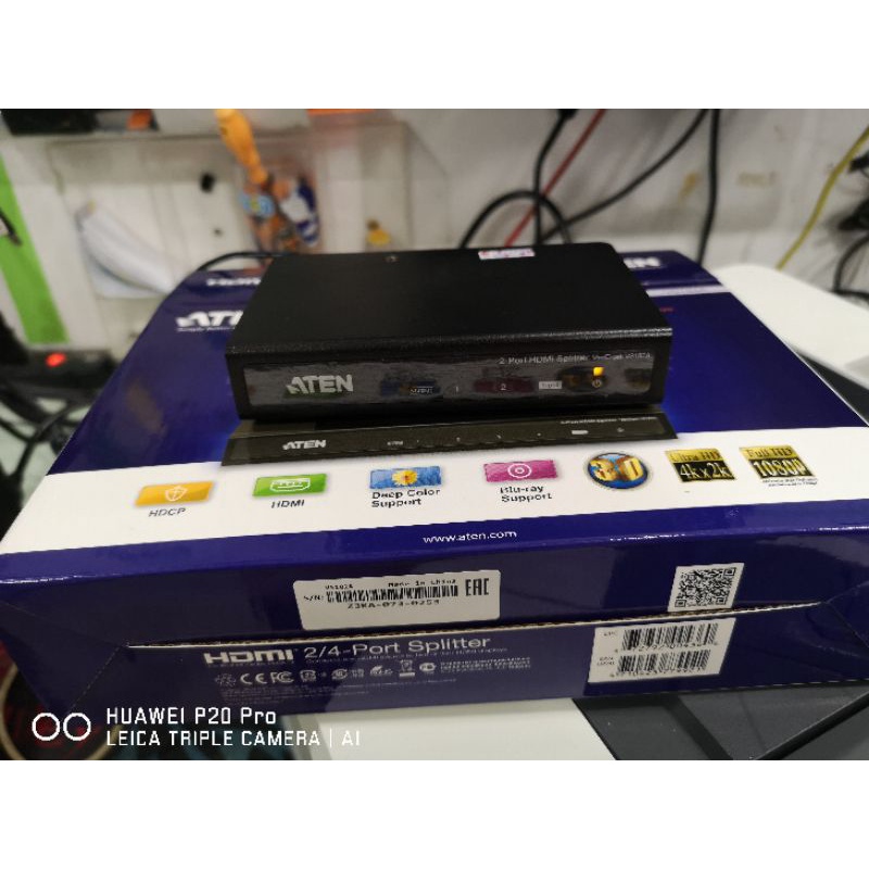 ATEN VS182A HDMI Splitter 4K 2Port ใหม่​เก่า​เก็บ​ประกัน3 เดือน​