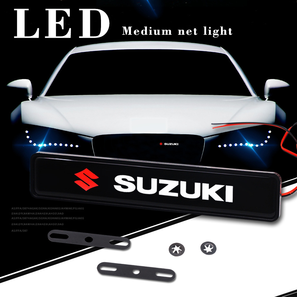 ด้วยไฟ LED รถกระจังหน้าสัญลักษณ์ป้ายสติ๊กเกอร์ With LED light Car Front Grille Emblem Badge Stickers