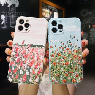 Realme เคสโทรศัพท์มือถือลายดอกไม้สําหรับ Realme C15 C21 C25 C20 C12 C11 2021 C21Y 5 5S 5i 6i C25S C20A C17 7i C1 C2 C3 C3i realme Narzo 20 10 10A 20A 30A เคสโทรศัพท์ซิลิโคน