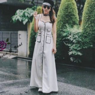 Maxi dress แม็กซี่เดรสสายเดี่ยวตัวยาวสวยหรูดูดี