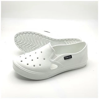 ** มีไซส์ 44-45** Red apple รองเท้าโรงงาน คัชชูไฟล่อน สีขาว KR3535 ไซส์ 36-45