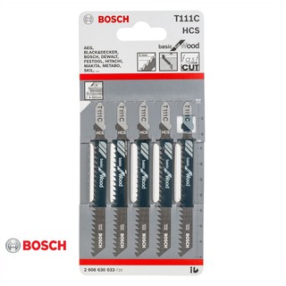 ใบเลื่อยจิ๊กซอ BOSCH T111C ตัดไม้หยาบ*** ราคา ต่อ 1 ใบ ***