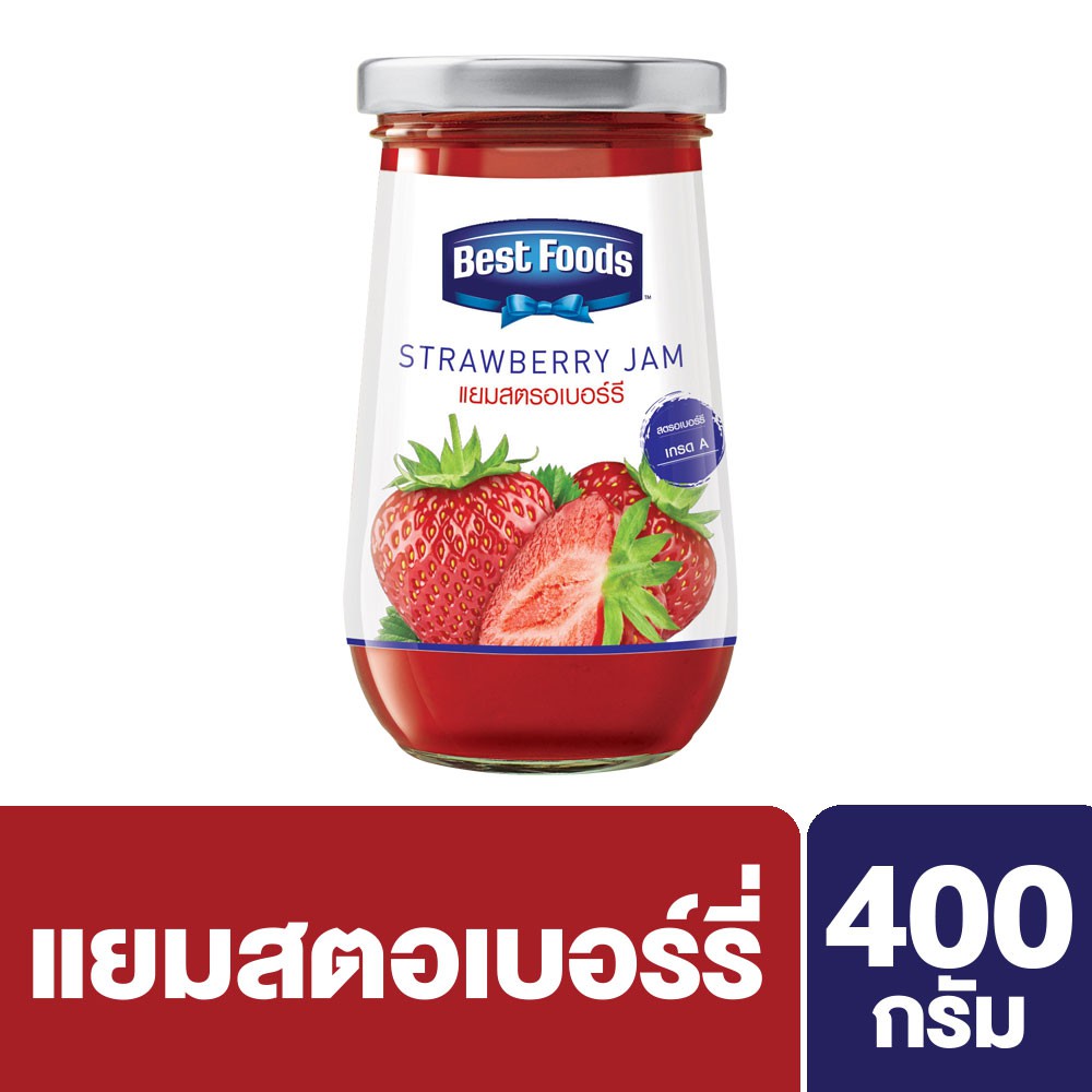 เบสท์ฟู้ดส์แยมสตรอเบอร์รี่ 400กรัม Bestfood UNILEVER