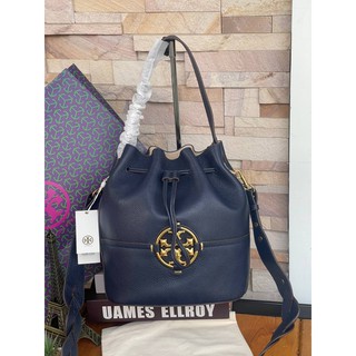 💕 TORY BURCH Miller Leather Bucket Bag