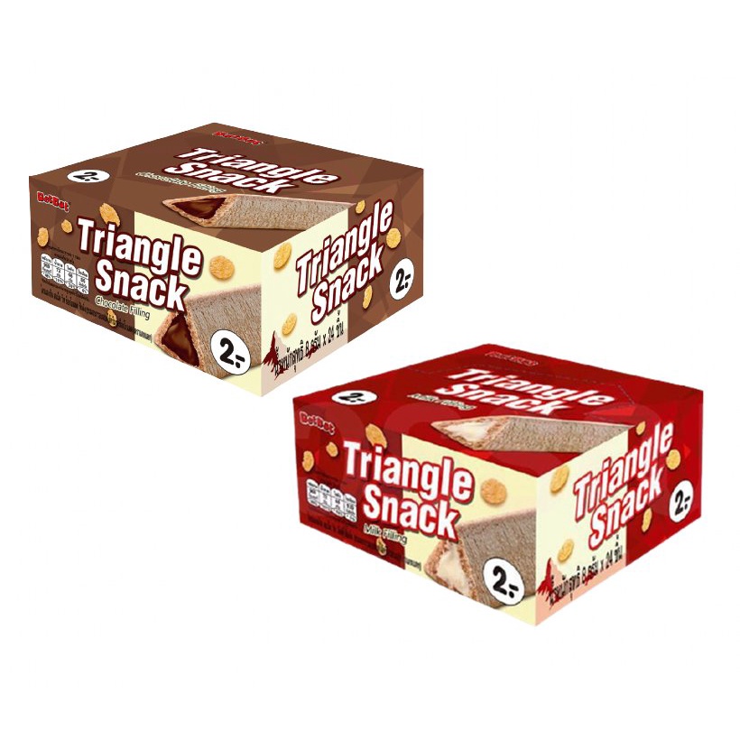 Triangle Snack Chocolate /Milk (แพ็ค 24 ชิ้น)