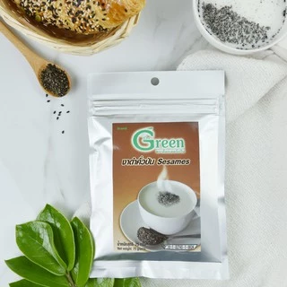 Dr.Green งาดำคั่วป่น ปลอดสาร 100% 75 กรัม (คั่วแบบโบราณ ) ป่นละเอียด พร้อมทาน