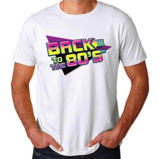 เสื้อยืดคอกลมcrew neckback to the 80s party เครื่องแต่งกาย เทศกาล สนุก ตลก ใหม่ เสื้อยืดผู้ชาย plus ขนาด classic sportw