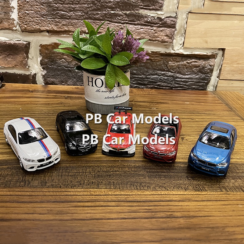 BMW M2 BMW M4 BMW M6 BMW X6M 1:43 โลหะผสมจําลองดึงกลับรถคอลเลกชัน
