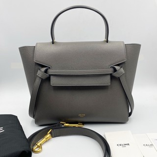 Used like newwww celine micro beltbag grey y.19