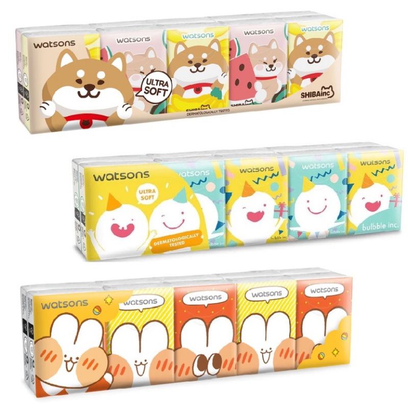 Watsons วัตสัน กระดาษทิชชูแบบพกพา