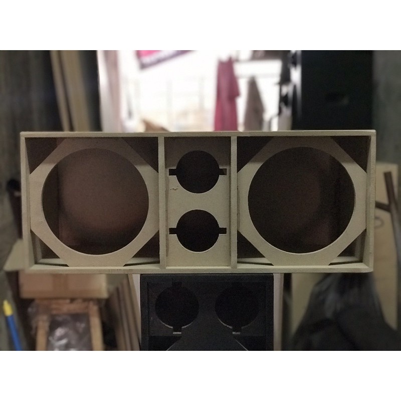 JK SOUNDตู้เสียงกลาง ตู้ลำโพงเปล่า ตู้งานดิบ มาตินเทียม 2x2ตู้เสียงกลางมิดโล 6.5”/8”แหลมจาน เลือกขนาดดอกได้ ไม้ mdf 9mm