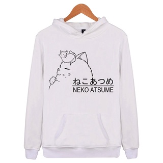 เสื้อกันหนาว มีฮู้ด แบบสวมหัว ลาย Neko Atsume Studio Sign Roc สําหรับผู้ชาย 2022 GT