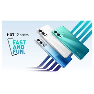 โปรโมชั่นลดแหลก แจกแถม !!! Infinix Hot 12 (6+128GB)หน้าจอใหญ่ 90Hz ความจุ 128GB