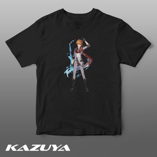 เสื้อยืดผู้ Kazuya TM-0207 GENSHIN IMPACT เสื้อยืด - TARTAGLIA - Game S-5XL