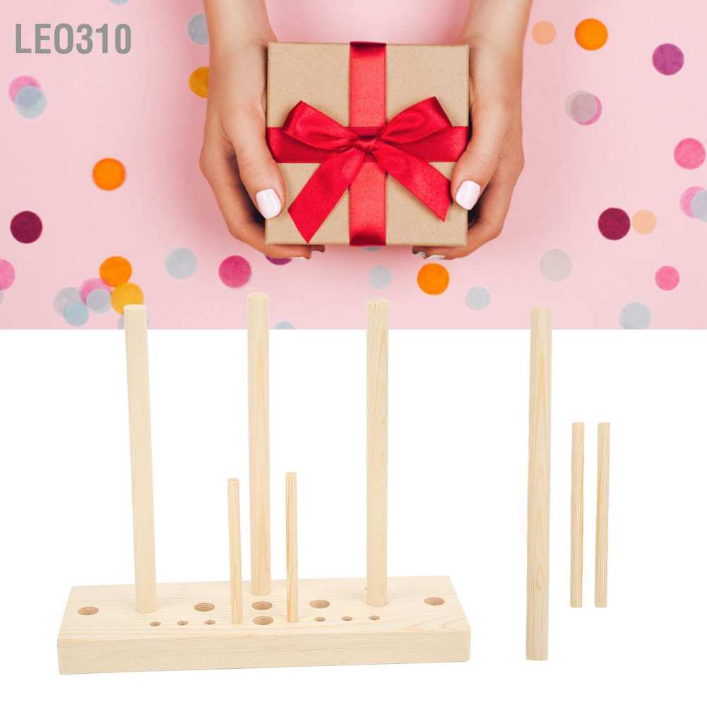 Leo310 เครื่องทําโบว์ริบบิ้นไม้ ปรับได้ หลายขนาด พร้อมบอร์ดติดโบว์ สําหรับตกแต่งงานปาร์ตี้ Diy