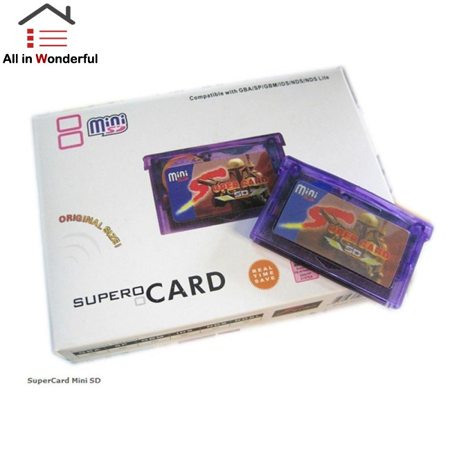 อะแดปเตอร์ตลับเกมส์ super card &amp; sd flash card 2 gb สําหรับ gb gba sp gb ids ndsl