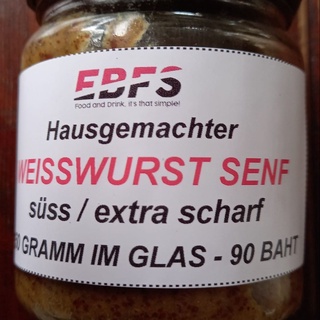 WSISSWURST SENF SÜSS/EXTRA SCHARF im Glass 2 Mahl 150 g / WS…