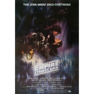 โปสเตอร์ หนัง สตาร์ วอร์ส จักรวรรดิเอมไพร์โต้กลับ Star Wars Episode V The Empire Strikes Back 1980 POSTER 24”x35” Inch