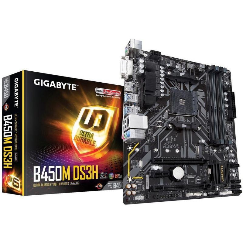 GIGABYTE MAINBOARD B450M_DS3H (AM4) ฟรีส่ง