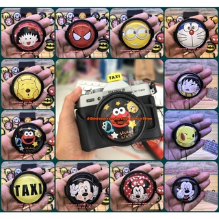 Hit Item !!! ฝาเลนส์ ฝาปิดหน้าเลนส์ลายการ์ตูน งานนูน 3D ขนาด 58mm มีหลายลายให้เลือก มีเชือกกันฝาหาย