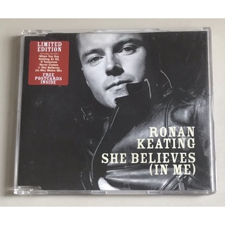 ซีดีซิงเกิ้ล ของแท้ ลิขสิทธิ์ มือ 2 สภาพดี...250 บาท “Ronan Keating” ซิงเกิ้ล "She Believes (In Me)" *Made in Australia*