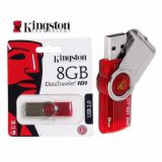 KINGSTON แฟลชไดร์ฟ 8GB USB2.0 DRIVE สีแดง รุ่น DT101G28GB ของแท้