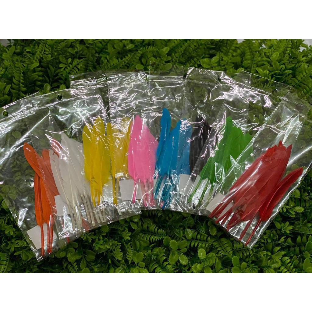 ขนนก ไซส์ S (14*2 cm.) [มีให้เลือก 8 สี]