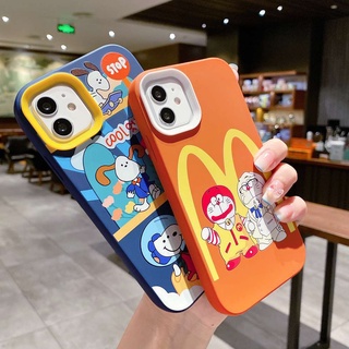 เคสโทรศัพท์มือถือ TPU นิ่ม ป้องกัน ลายแมว Snoopy สีส้ม สําหรับ Apple iPhone 7 8 X XS Max XR 11 12 13 Pro Max