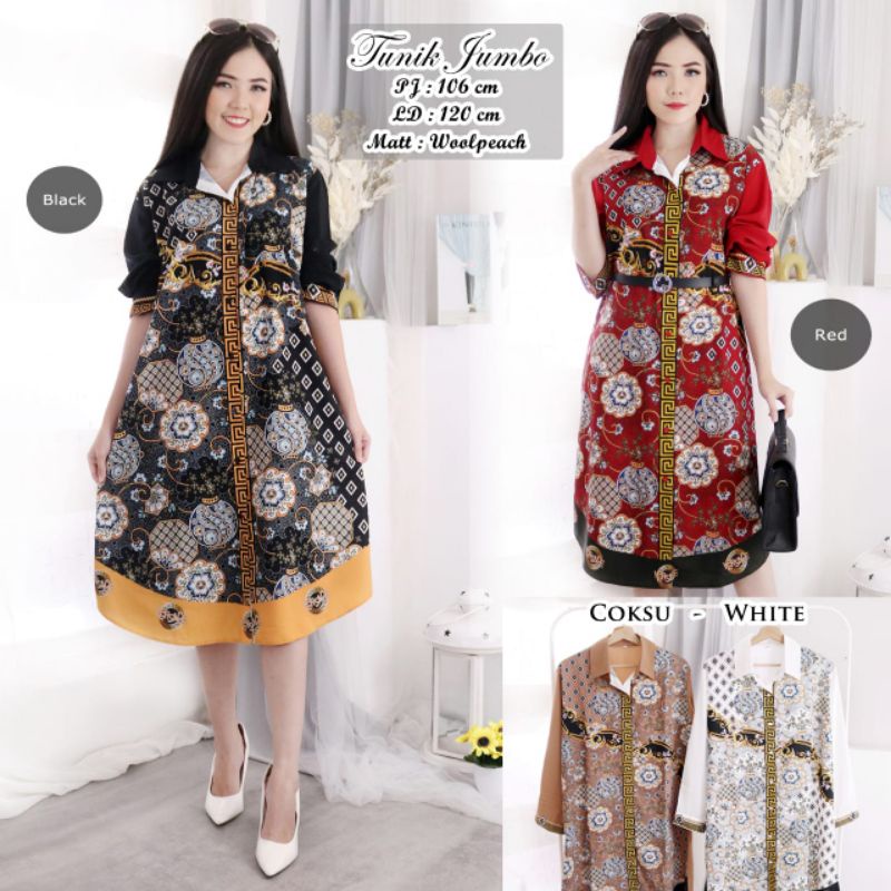 KEMEJA VRS นําเข้าเสื้อเสื้อคลุมจัมโบ้ + เข็มขัดฟรี