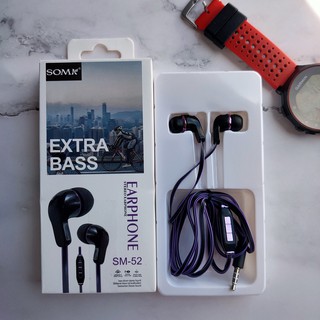 ชุดสายหูฟัง EXTRA BASS เพิ่มพลังเสียงเบสหนักแน่น STEREO EARPHONE พลังเสียงสูง 106 เดซิเบล