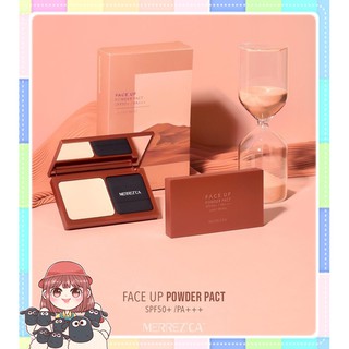 Merrezca Face Up Powder Pact SPF50+/PA+++ เมอเรซก้า เฟซ อัพ พาวเดอร์ แพค แป้ง ตลับ กันน้ำและปกปิด ( 10g. )