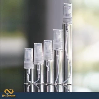 ขวดสเปรย์ปากกาใสชนิดแก้ว ฝาสีดำ,ใส,ขาว 2-10ml แพ็ค X12 ชิ้น