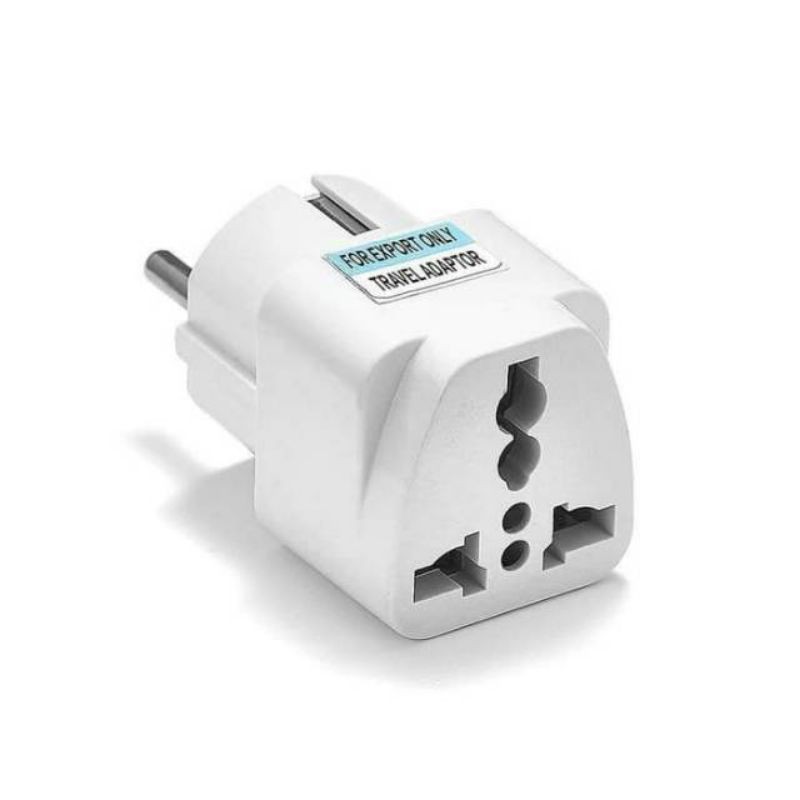 3-Prong ถึง 2-Prong Over Plug Universal Travel Adapter