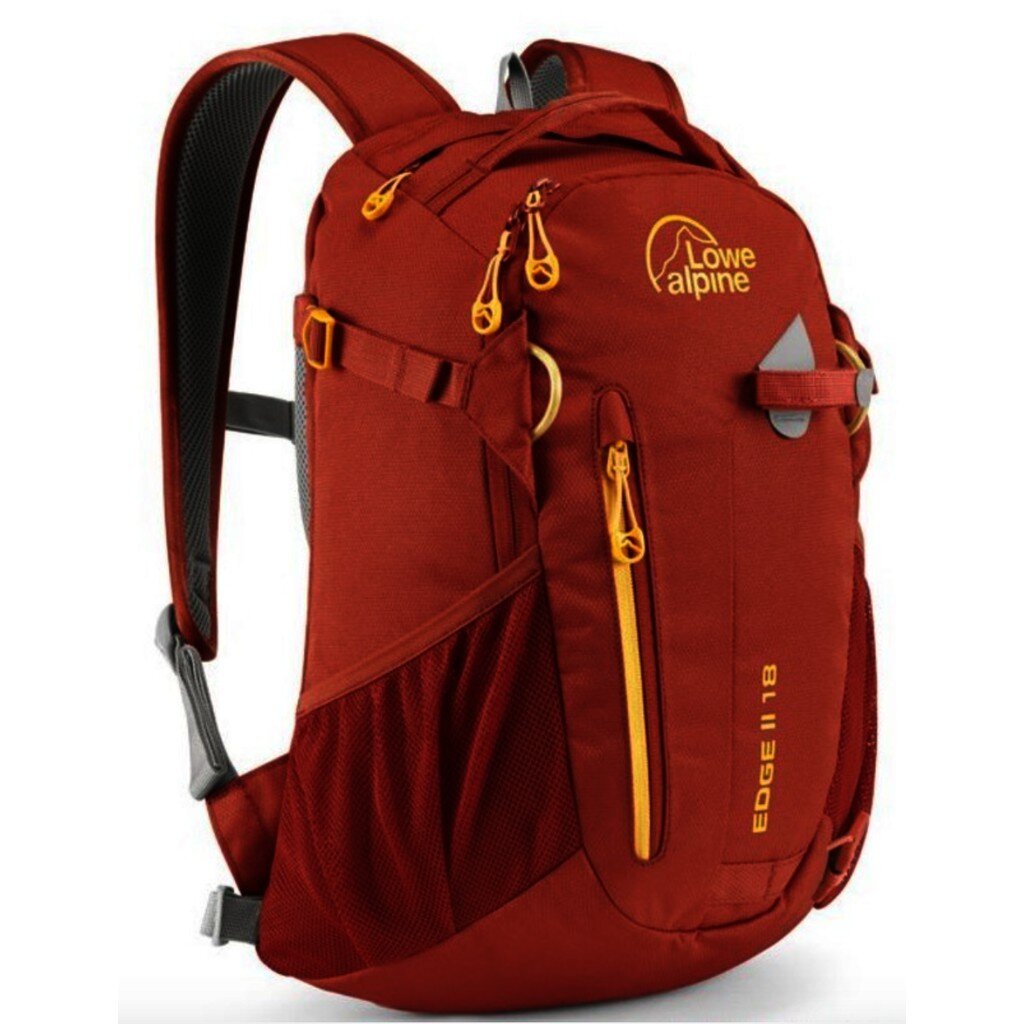 กระเป๋าเป้ Edge II 18 ยี่ห้อ Lowe alpine ของแท้จากโรงงาน 100% สีแดงเลือดนกเข้มๆ พกพาได้หลากหลายกิจกรรม