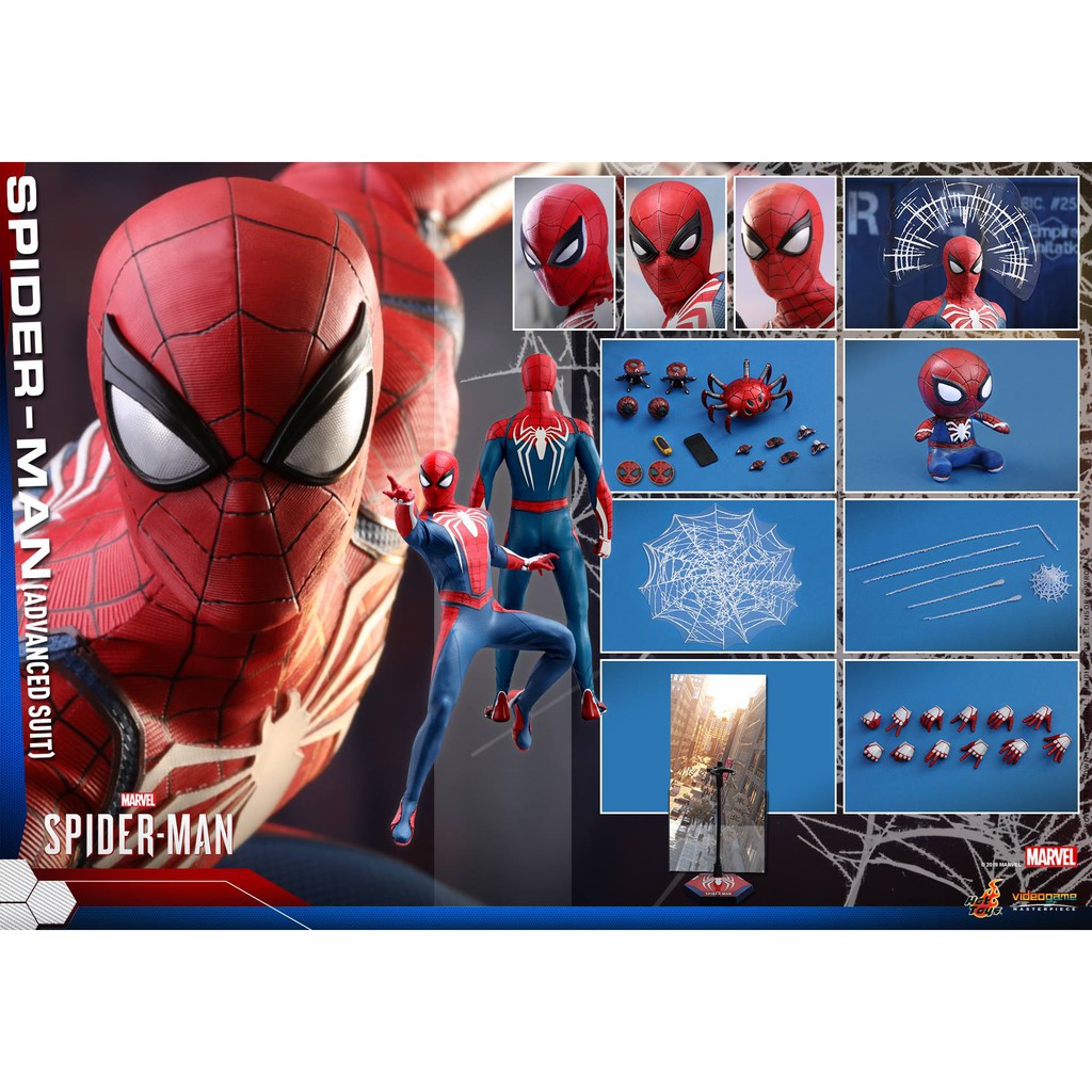 advanced suit spiderman hot toys