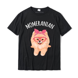 เสื้อยืดลําลอง ผ้าฝ้าย แขนสั้น พิมพ์ลาย Pom Pomeranian Mom ของขวัญ สําหรับผู้ชาย และผู้หญิงS-5XL