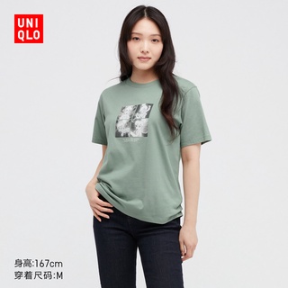 Uniqllo เสื้อยืดแขนสั้น พิมพ์ลายดิสนีย์ ความทรงจํา สําหรับผู้หญิง (UT) 447159 ยูนิโคล่