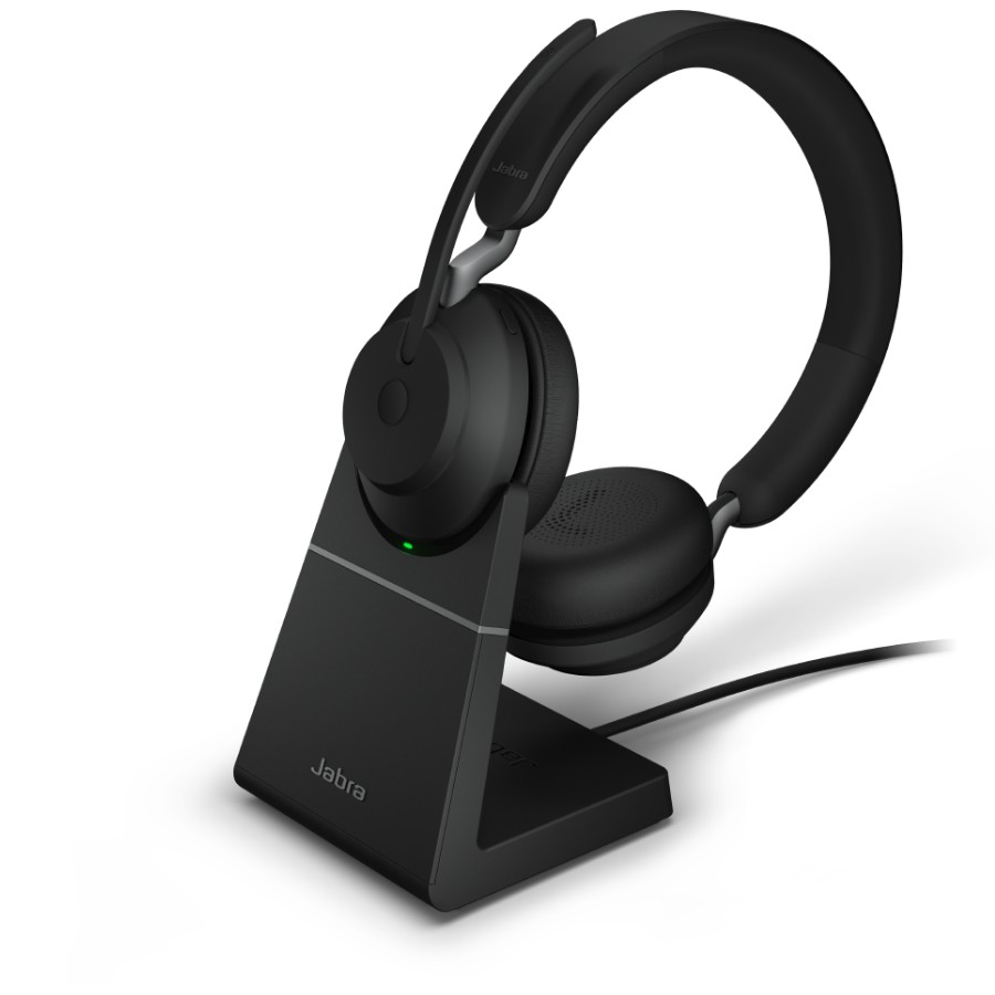 Jabra Evolve2 65 Link380c MS Stereo Stand Black