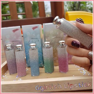 ลิป Ggirlish Lipstick  ลิปเนื้อแมท แพคเกจกลิตเตอร์ประกายวิ๊งๆ สวยน่ารัก **ของแท้ พร้อมส่ง**