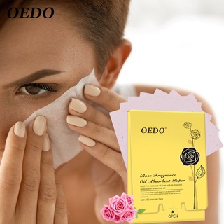 OEDO  เซรั่มหอม กลิ่นกุหลาบ กระดาษดูดซับ  กระดาษซับหน้ามัน แผ่นซับหน้ามัน ทำจากถ่านไม้ไผ่ ลบความมันบนใบหน้า 90 ชิ้น / กล่อง